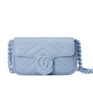 Túi Gucci GG Marmont Belt Bag in Light Blue