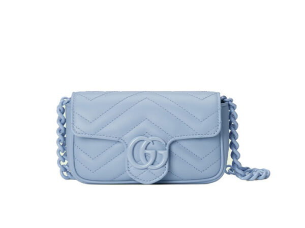 Túi Gucci GG Marmont Belt Bag in Light Blue