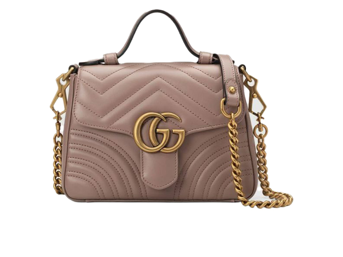 Túi Gucci Gg Marmont Mini Top Handle Bag Màu Be