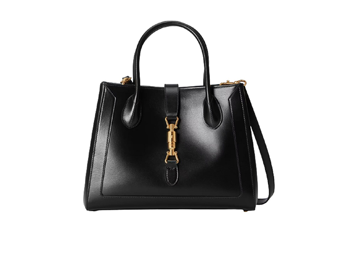 Túi Gucci Jackie 1961 Medium Tote Bag Black Leather