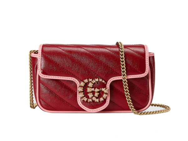 Túi Gucci Marmont Super Mini Bag in Red