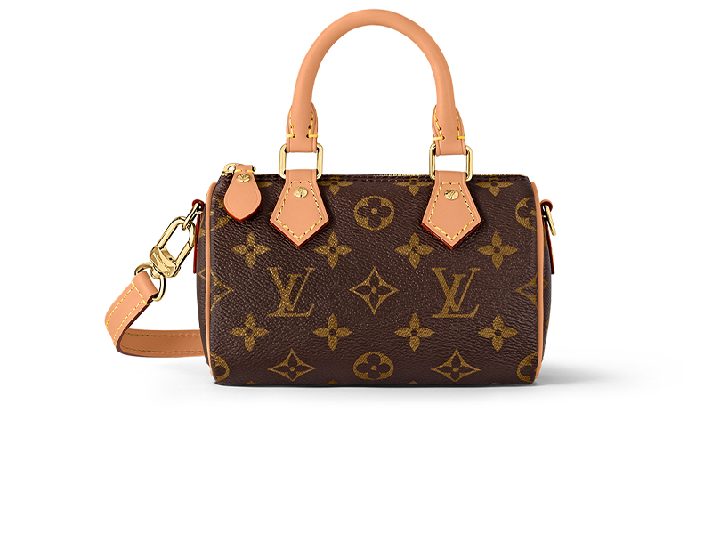 Túi Louis Vuitton Nano Speedy Monogram Canvas Brown Handbag