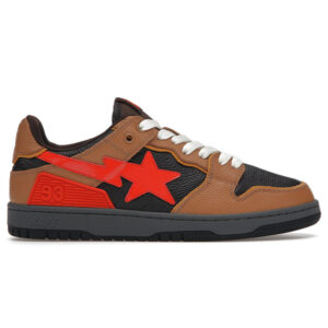 A Bathing Ape Bape SK8 Sta Brown Orange