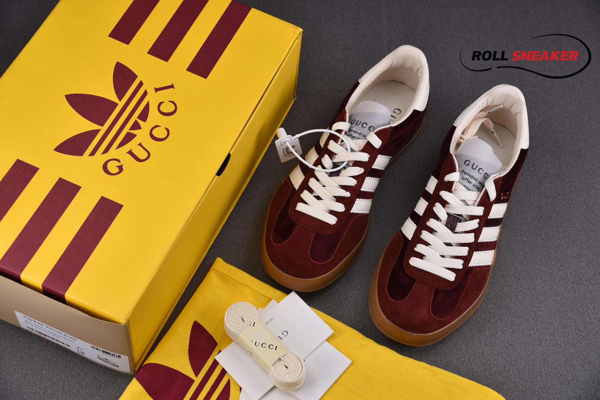 Adidas Gazelle x Gucci ‘Burgundy Velvet’