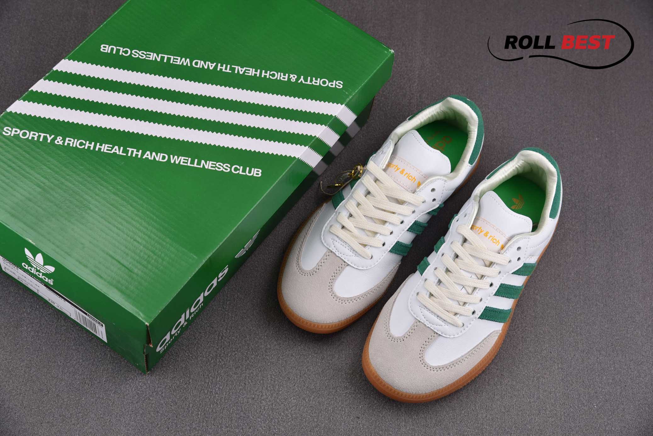 Adidas Samba OG x Sporty & Rich White Green