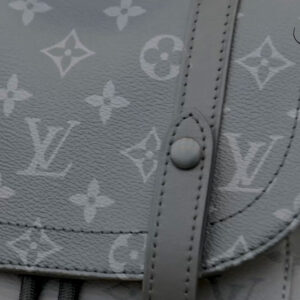 Ba Lô LV Christopher MM Monogram Eclipse Canvas Đen Nhạt