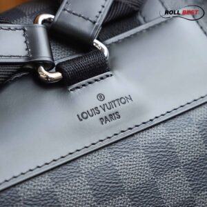 Ba Lô LV Christopher MM Monogram Eclipse Canvas Đen Đậm