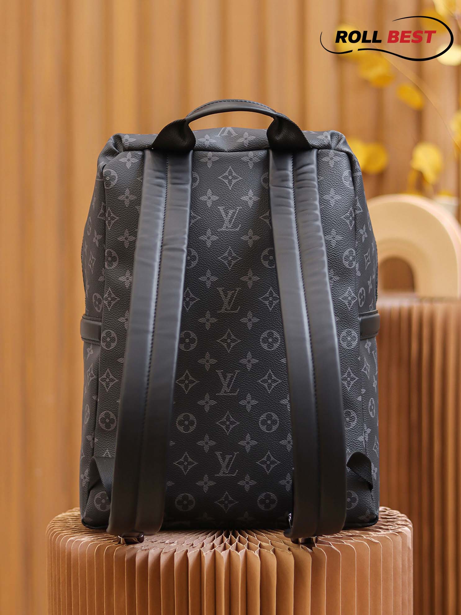 Ba Lô LV Discovery Backpack PM Monogram Eclipse Canvas Đen 