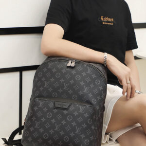 Ba Lô LV Discovery Backpack PM Monogram Eclipse Canvas Đen