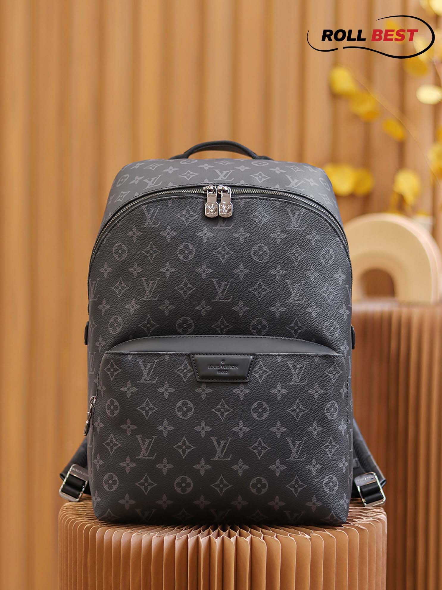 Ba Lô LV Discovery Backpack PM Monogram Eclipse Canvas Đen