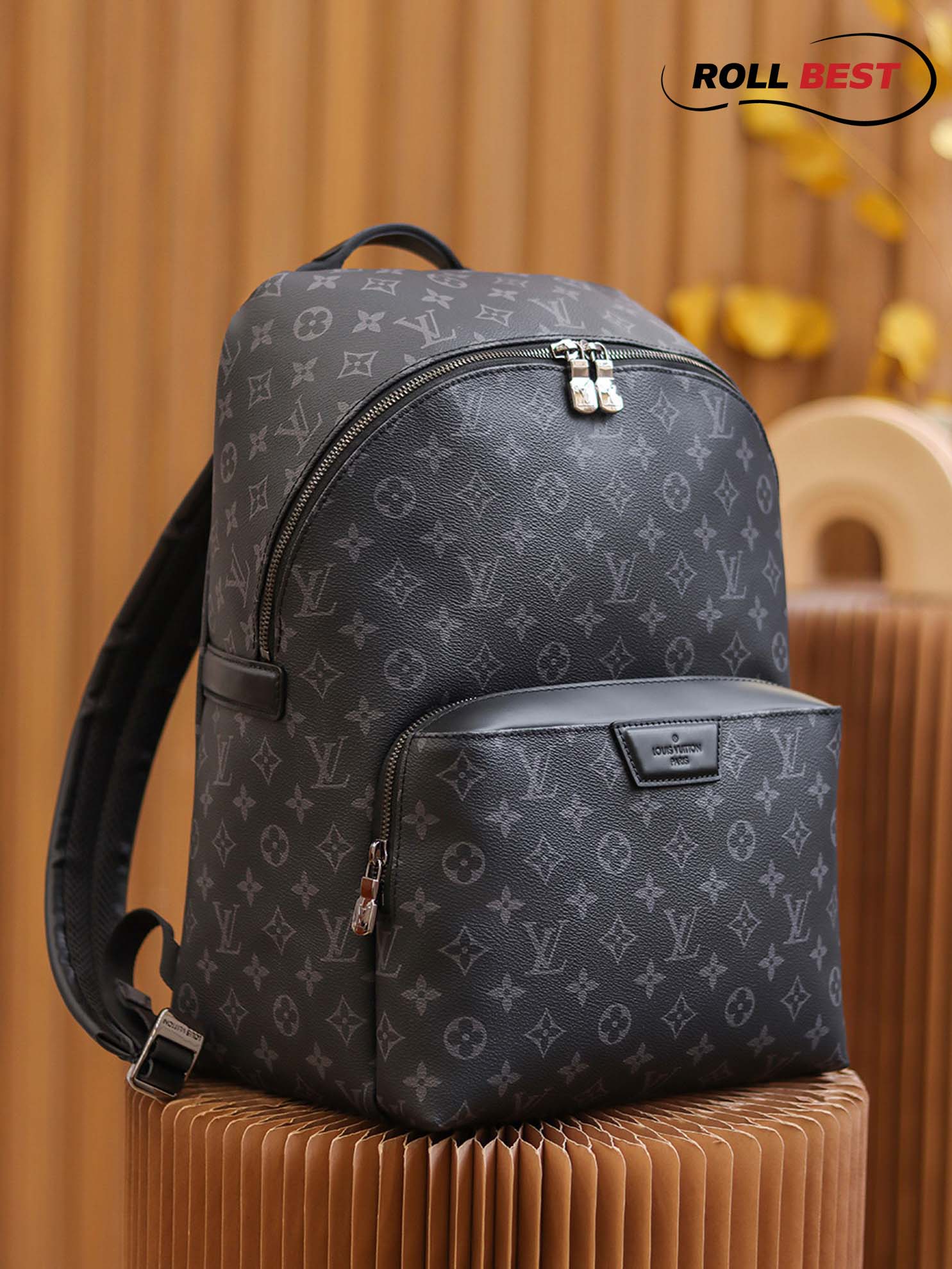 Ba Lô LV Discovery Backpack PM Monogram Eclipse Canvas Đen