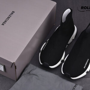 Balenciaga Speed Recycled Knit Trainers 'Black White'