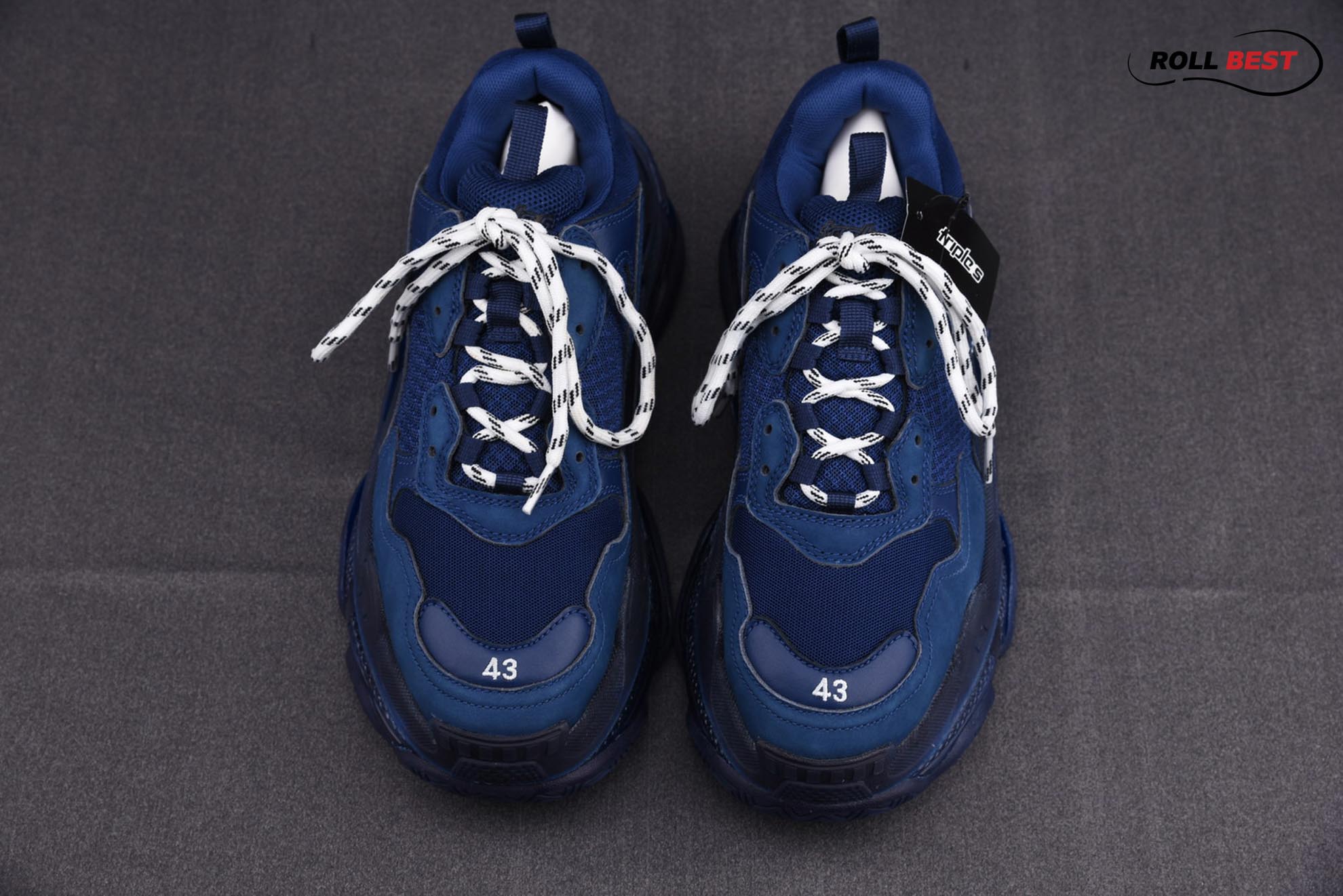 Balenciaga Triple S Clear Sole Navy