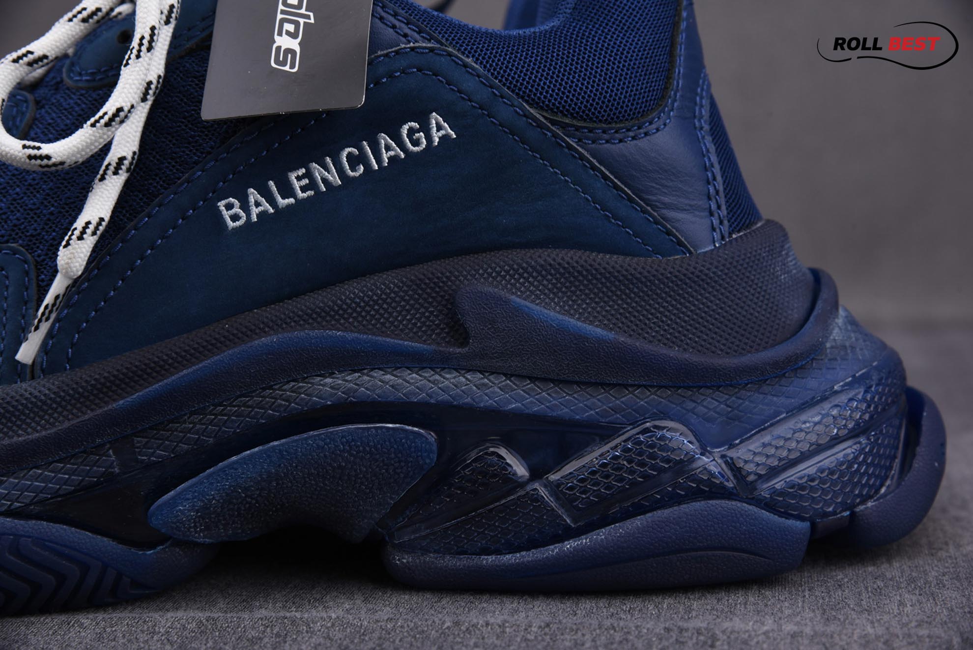 Balenciaga Triple S Clear Sole Navy