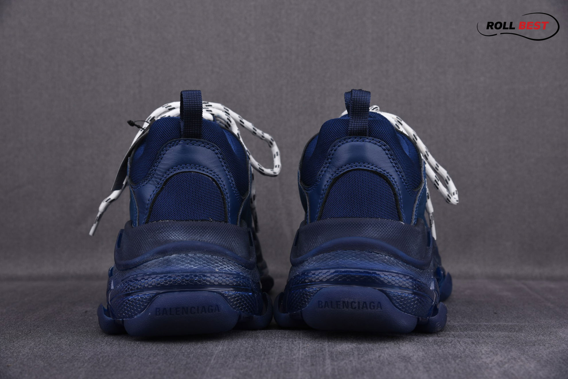 Balenciaga Triple S Clear Sole Navy