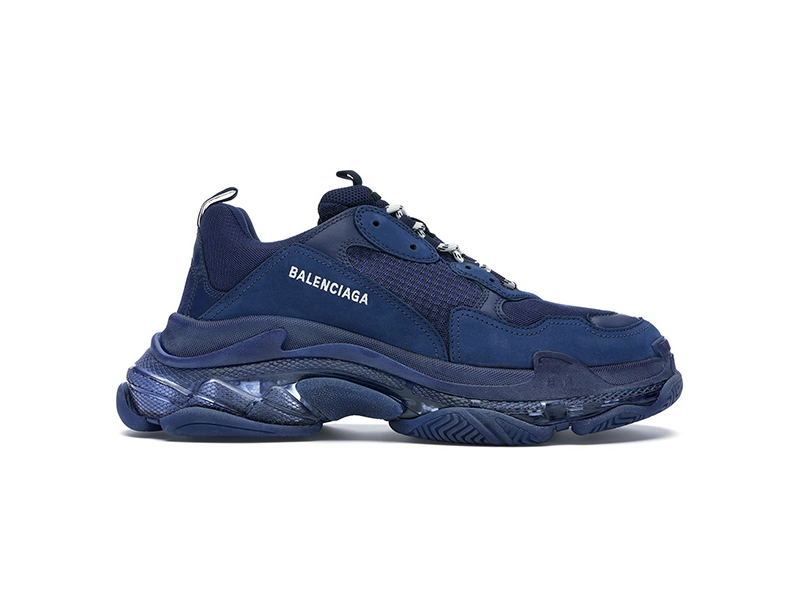 Balenciaga Triple S Clear Sole Navy