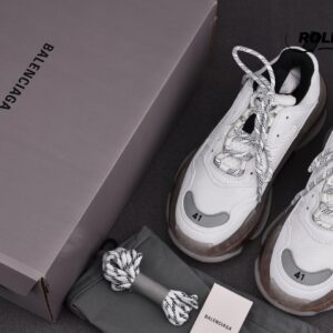 Balenciaga Triple S Clear Sole Sneakers White