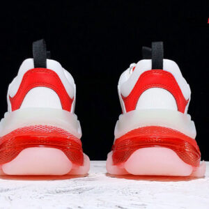 Balenciaga Triple S Clear Sole White Red