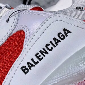 Balenciaga Triple S Clear Sole White Red