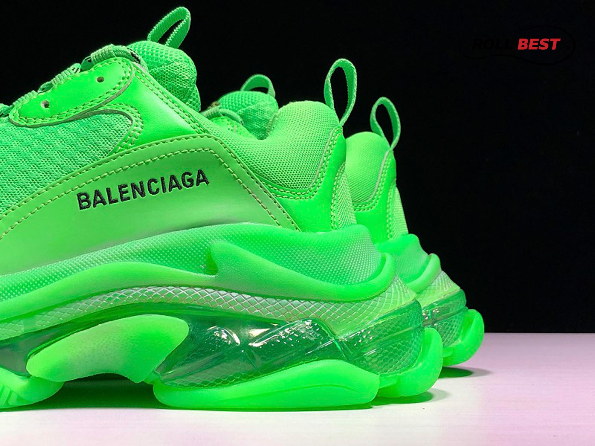 Balenciaga Triple S Neon Green Clear Sole