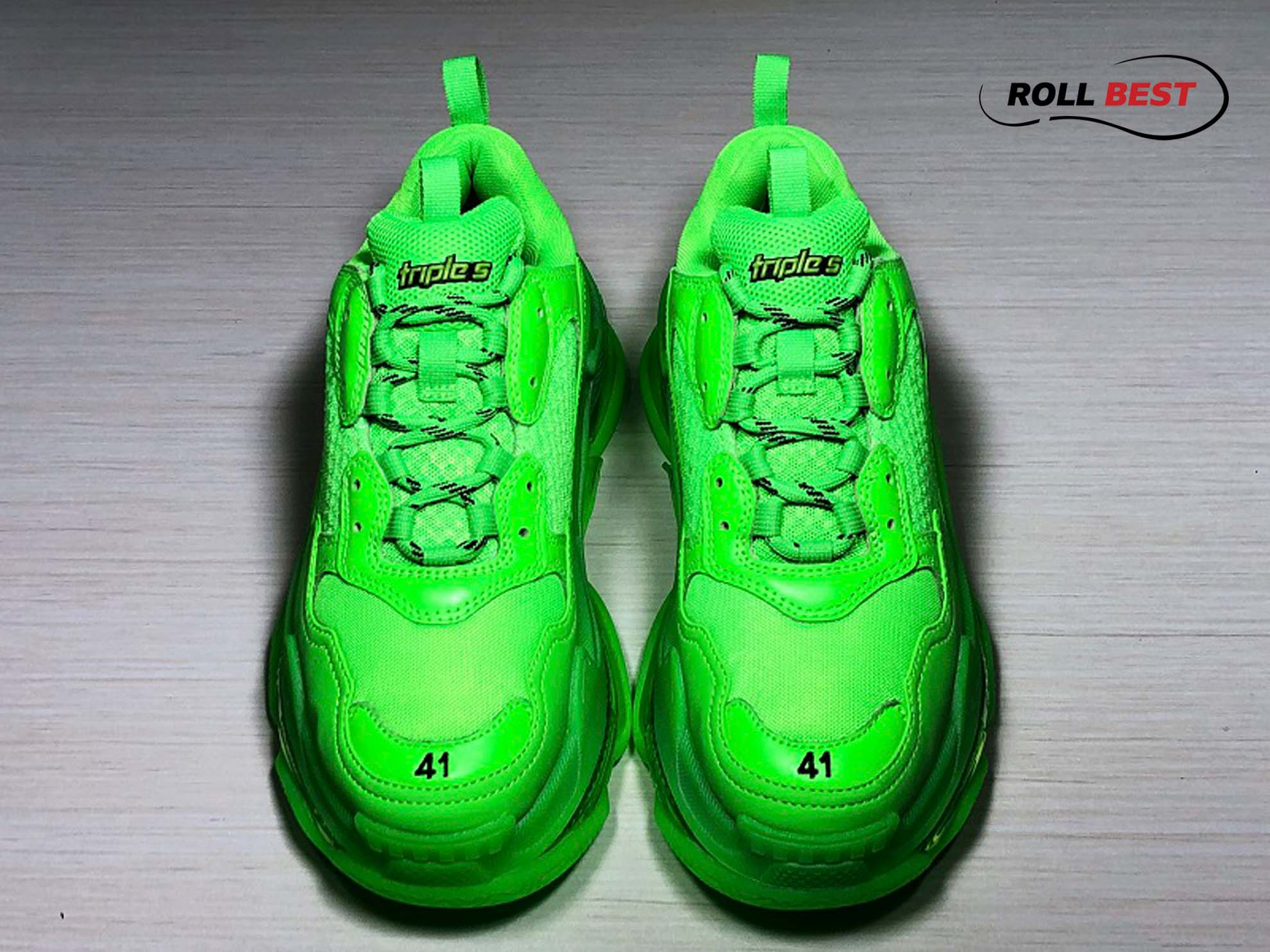 Balenciaga Triple S Neon Green Clear Sole