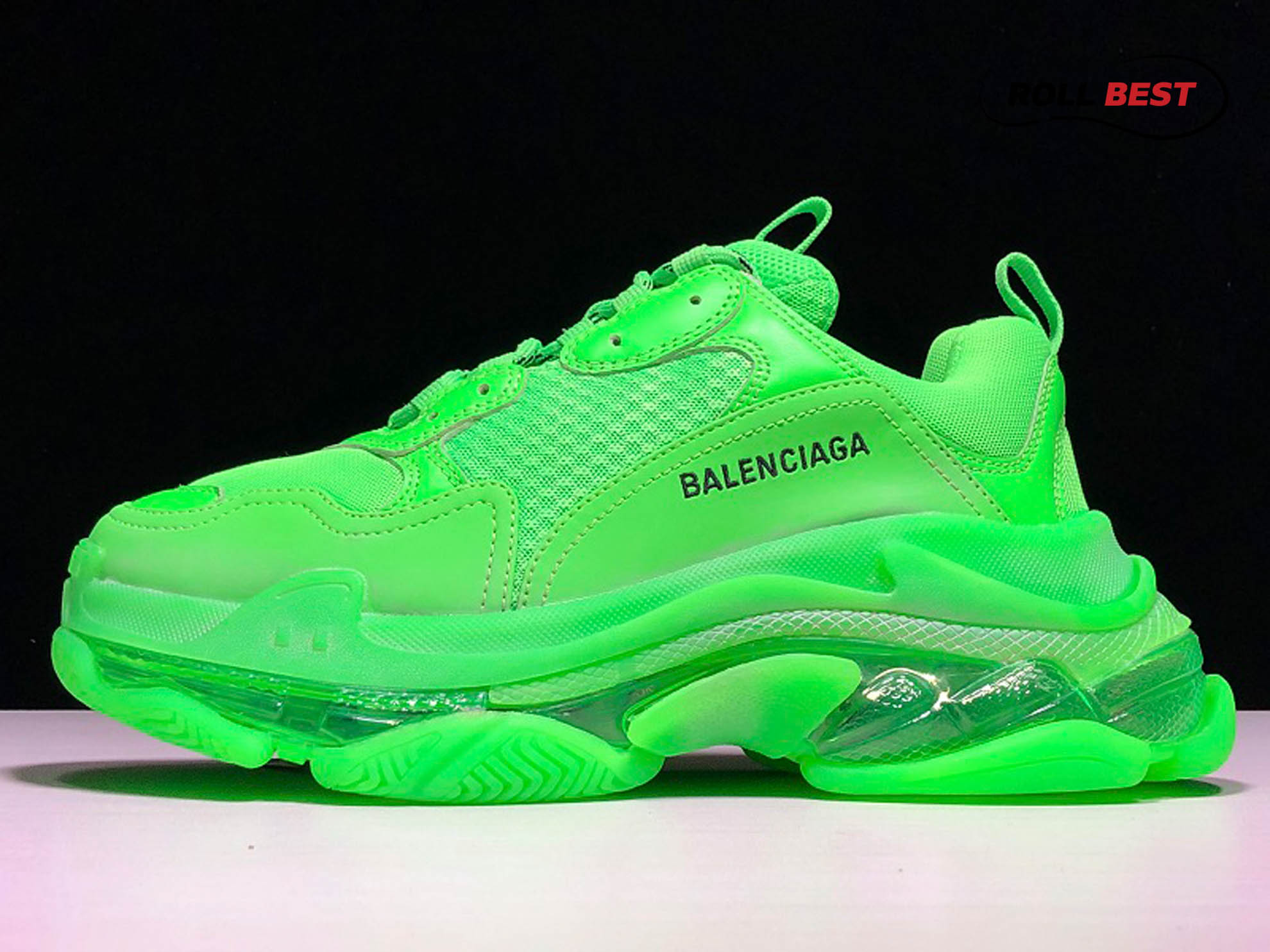 Balenciaga Triple S Neon Green Clear Sole