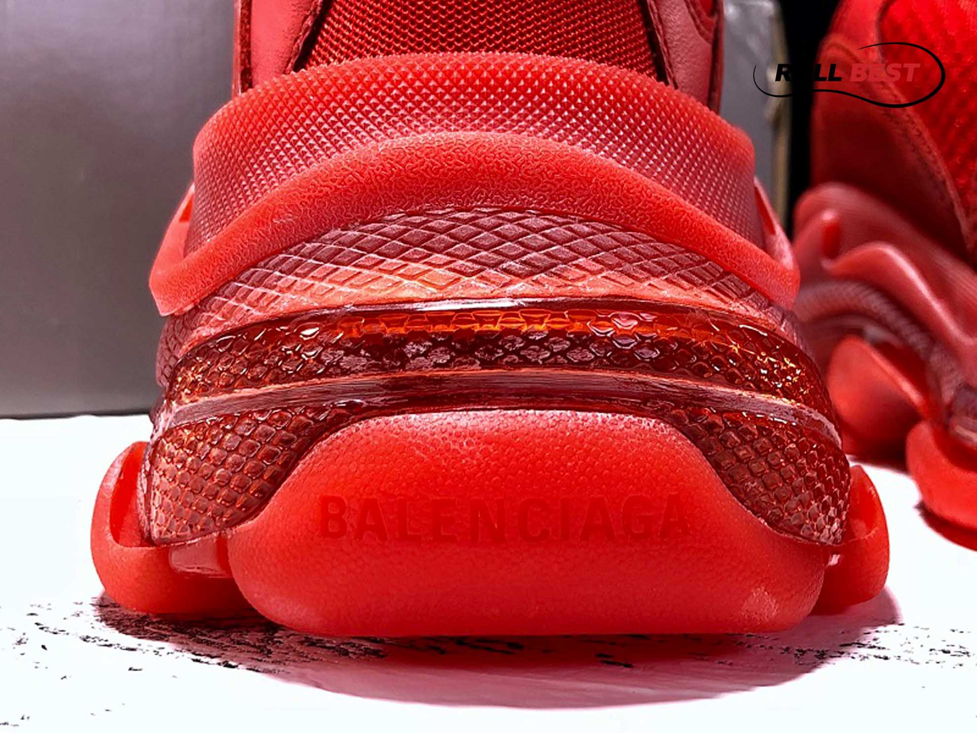 Balenciaga Triple S Red Clear Sole