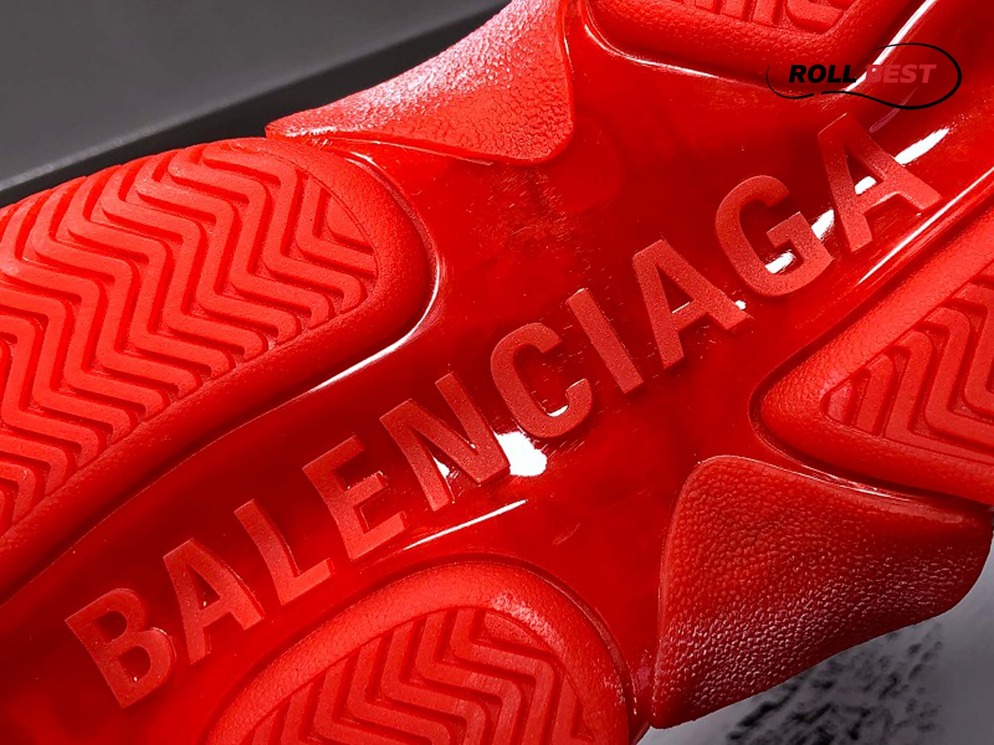 Balenciaga Triple S Red Clear Sole