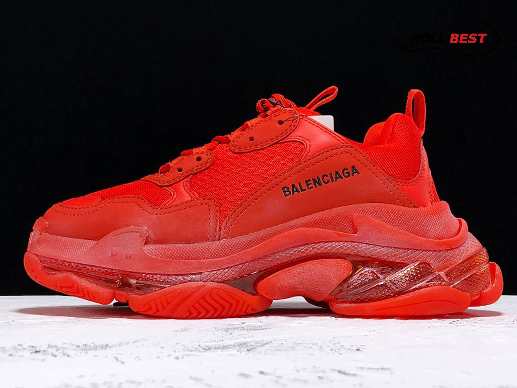 Balenciaga Triple S Red Clear Sole