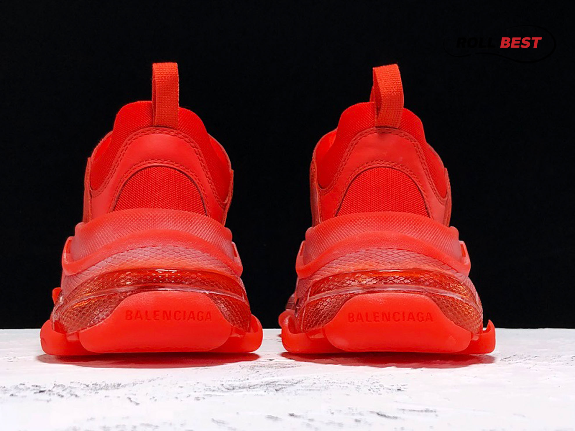 Balenciaga Triple S Red Clear Sole