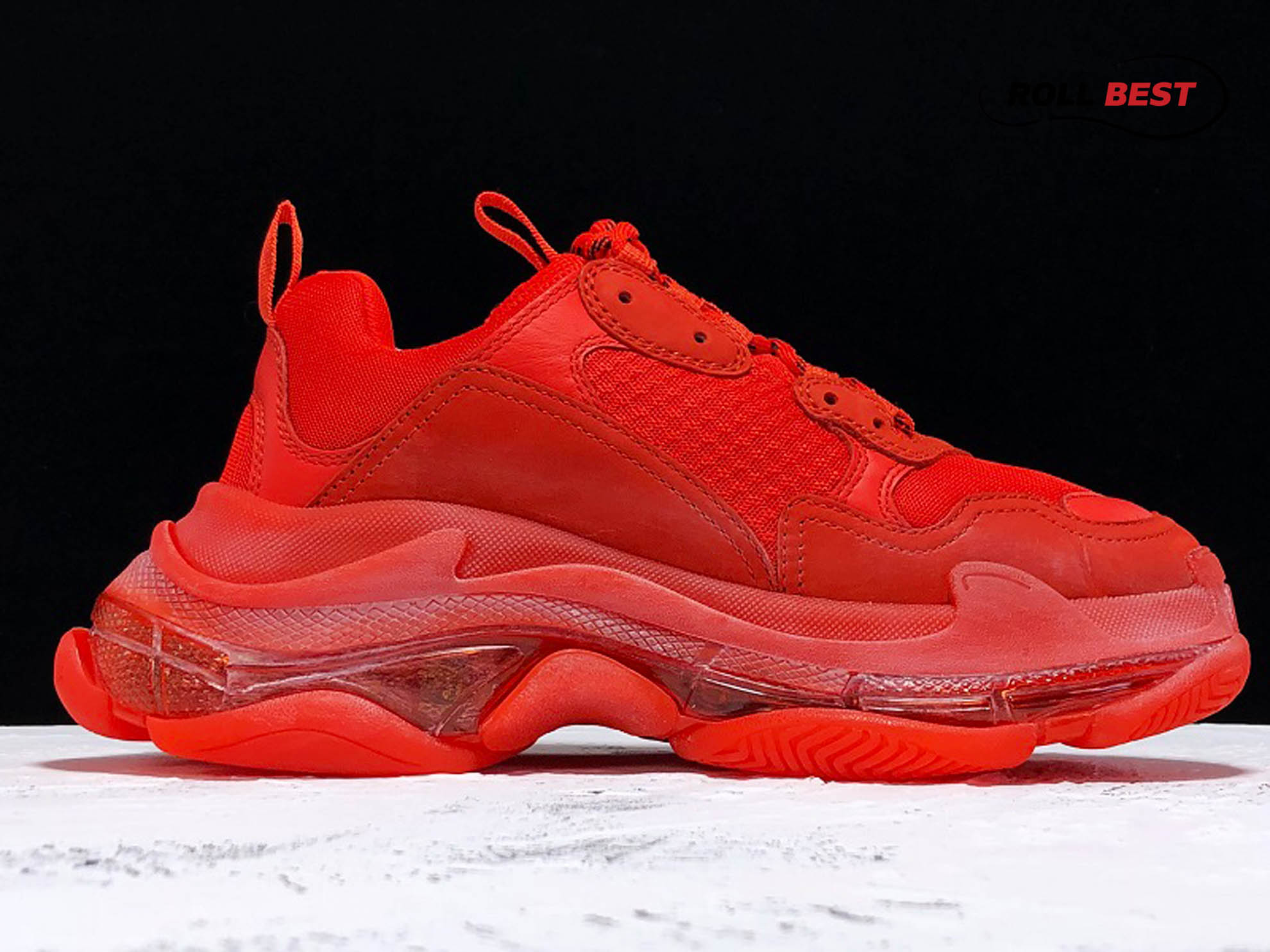 Balenciaga Triple S Red Clear Sole