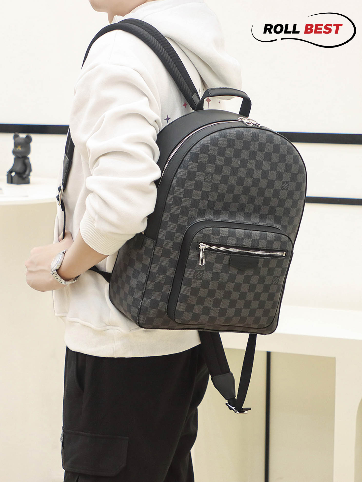 Balo Louis Vuitton Josh Backpack ‘Graphite’