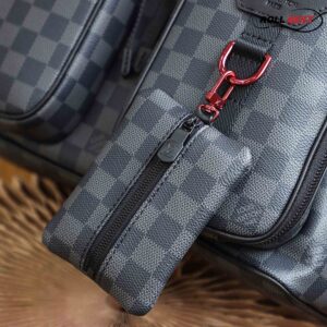 Balo LV Utility Backpack Damier Graphite Canvas Black