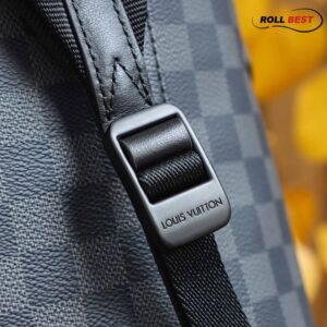 Balo LV Utility Backpack Damier Graphite Canvas Black