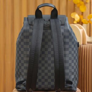 Balo LV Utility Backpack Damier Graphite Canvas Black