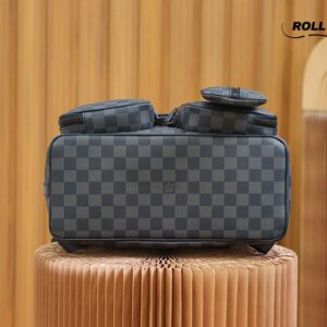 Balo LV Utility Backpack Damier Graphite Canvas Black