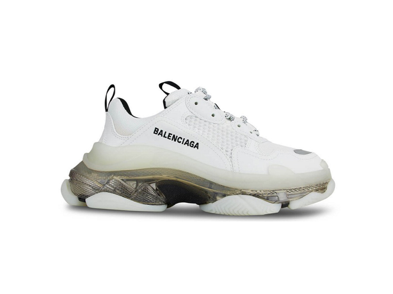 Balenciaga Triple S Clear Sole Sneakers White