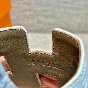 Dép Cao Gót Nữ Hermes Oasis Sandal Da Cá Sấu Loang Mũi