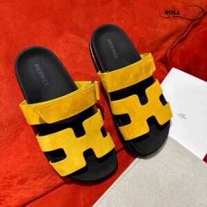 Dép Hermes Chypre Sandal Yellow Suede