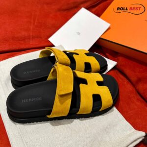 Dép Hermes Chypre Sandal Yellow Suede