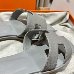 Dép Nữ Hermes Oran Sandal Xám Nhám