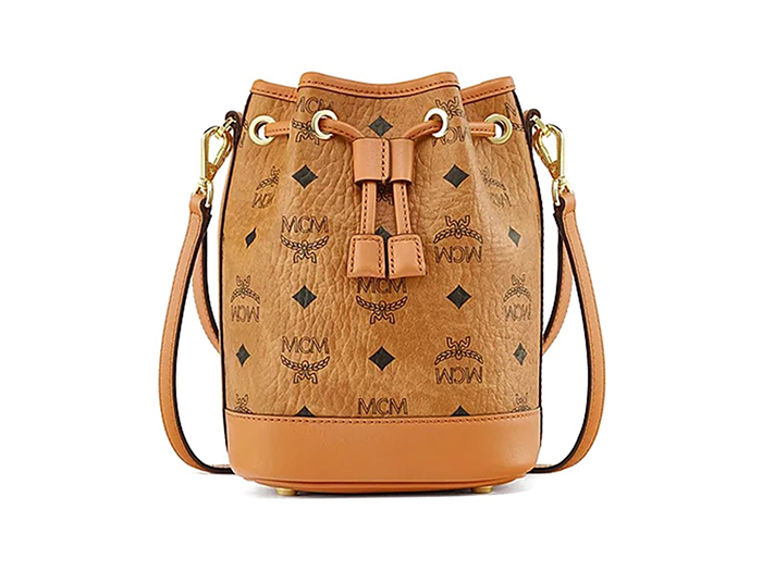 Dessau Drawstring Bag in Visetos Cognac