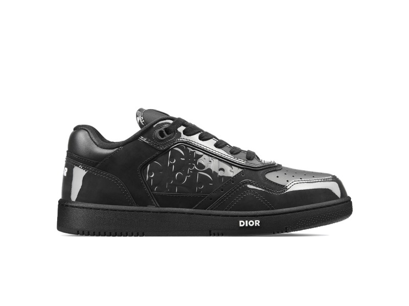 Giày Dior B27 Black Patent Calfskin Dior Oblique Gravity Leather