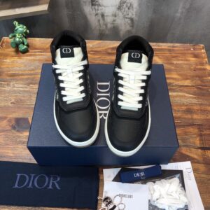 Giày Dior B27 High Black họa tiết vải Dior Oblique Jacquard