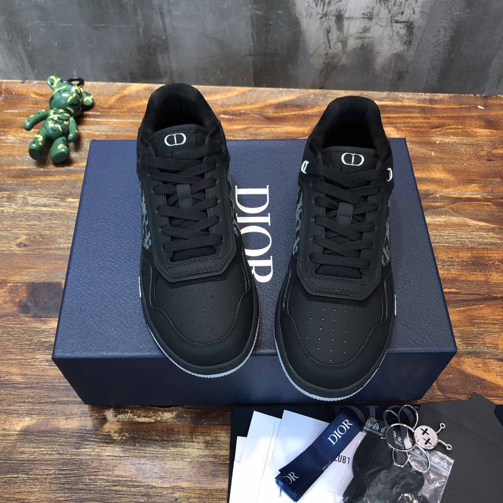 Giày Dior B27 Low Black họa tiết Dior Oblique Galaxy