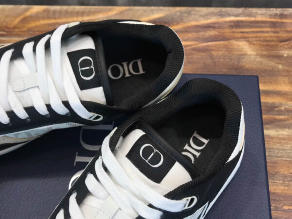 Giày Dior B27 Low Black White Beige họa tiết Dior Oblique Galaxy