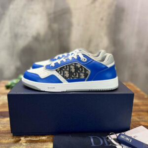 Giày Dior B27 Low Blue Grey White Beige Dior Oblique Jacquard