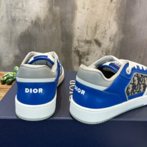 Giày Dior B27 Low Blue Grey White Beige Dior Oblique Jacquard