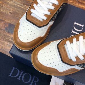 Giày Dior B27 Low Coffee Cream Black Dior Oblique Jacquard