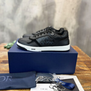 Giày Dior B27 Low Dior Black họa tiết CD Diamond Canvas